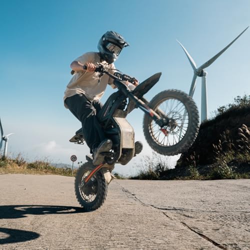 Image of Riding'times Electric Dirt Bike for Teens Adults 40MPH, 60V 25AH Electric Motorcycle with 14 inch /12 inch Fat Tire Ebike, 3000W Dual Hydraulic Brakes Mountain Off-Road Ebike for Ages 13+