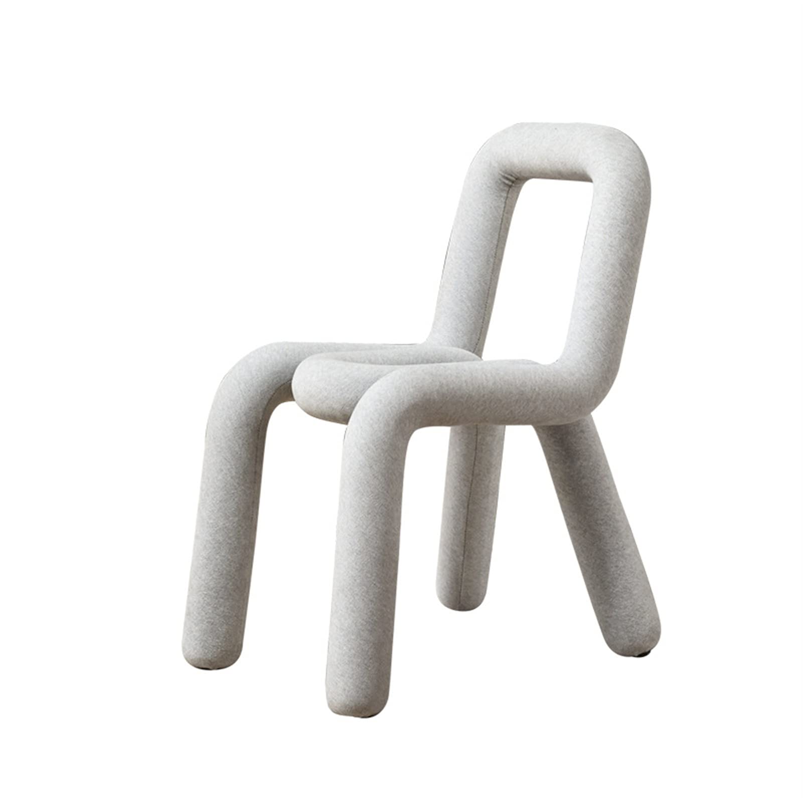 Yting Lazy Sofa Chair,Dining Chairs Infantil Bedroom Furniture Simple Creative Shaped Child Nordic Ins Original Design Bend Makeup Back Stool 0826 (Color : White)