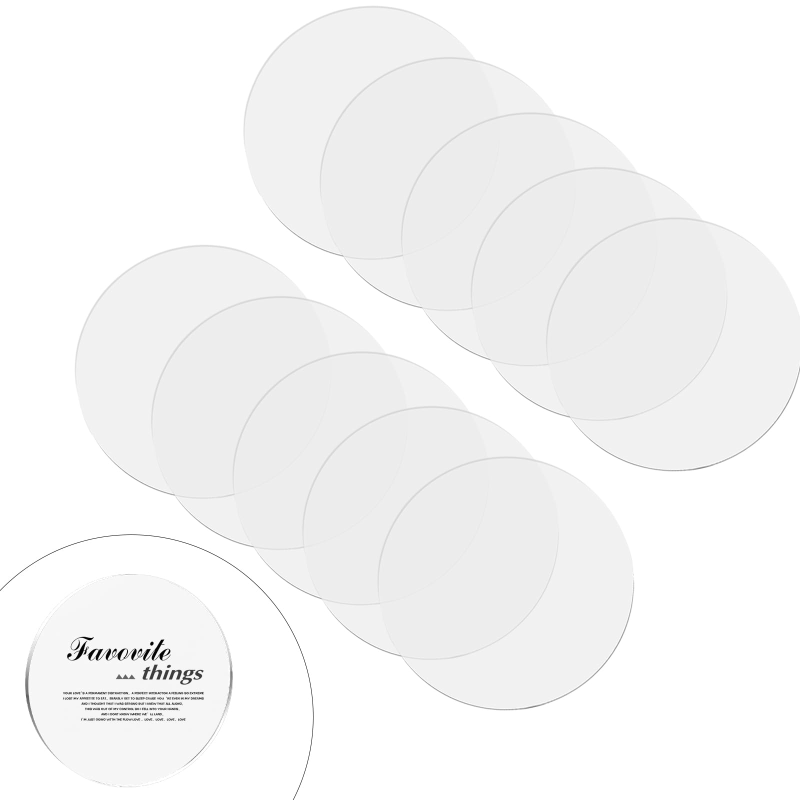 20x Acrylplatten Rund 50 Mm – 2 Mm Dick, Transparent, Mit Schutzfolie, Für DIY, Lasergravur, Modellbau & Dekoration