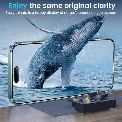 Image of Fotbor for 3Pack iPhone 16 Plus Screen Protector with 3Pack Camera Lens Protector, 9H+ Tempered Glass Easy Installation Kit, Case Friendly iPhone 16 Plus