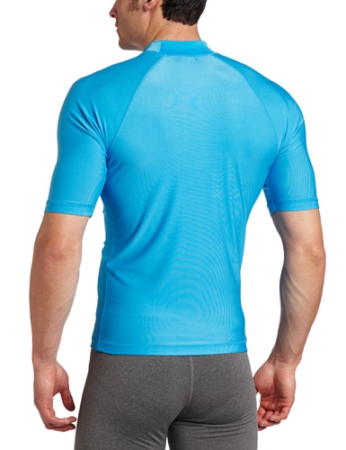 Image of Kanu Surf Men's Fiji UPF 50+ Short Sleeve Sun Protective Rashguard Swim Shirt