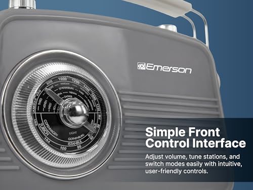 Emerson Retro Portable Bluetooth Speaker w/ AM/FM Radio - image 8