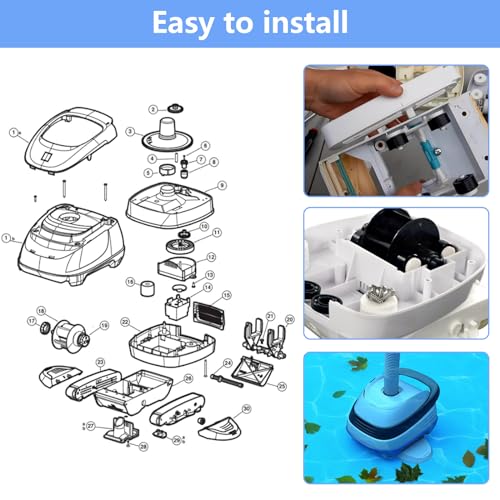 Alocs AXV621DAT Pool Vacuum AFrame/Turbine Kits for Hayward Aquabug Navigator Automatic Pool