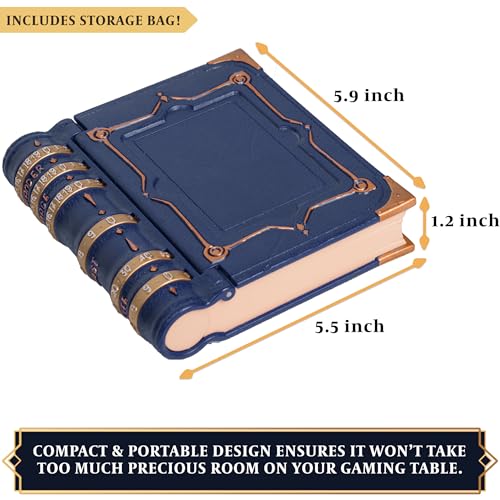 Image of MTG Commander EDH Command Zone /Tray for Magic The Gathering -with Damage, Cast & Life Counters. Storage for Dice & Card Tokens Inside (This is Not A Commander Deck Box!) - MTG Accessories Gift (Blue)