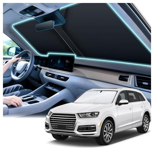 SINGARO 300T Universal Car Windshield Sun Shade, Foldable Reflective for Windshield & Window Shades with Overlapping Design, Car Interior Accessories (55" L x 26.7" W)