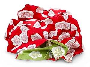 Maruwa Furoshiki Hana Rot-Grün