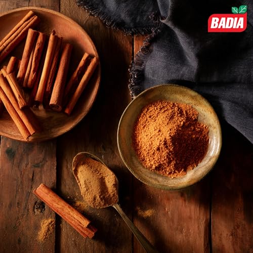 Image of Badia Organic Cinnamon Powder, 2 oz - Warm & Sweet Flavor for Baking, Oatmeal, Smoothies, Coffee & Desserts