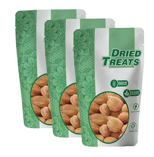 Image of Dried Treats Dried Fruits Nuts And Seeds (Dried Khurmani /Khumani, 600g (3x200g))