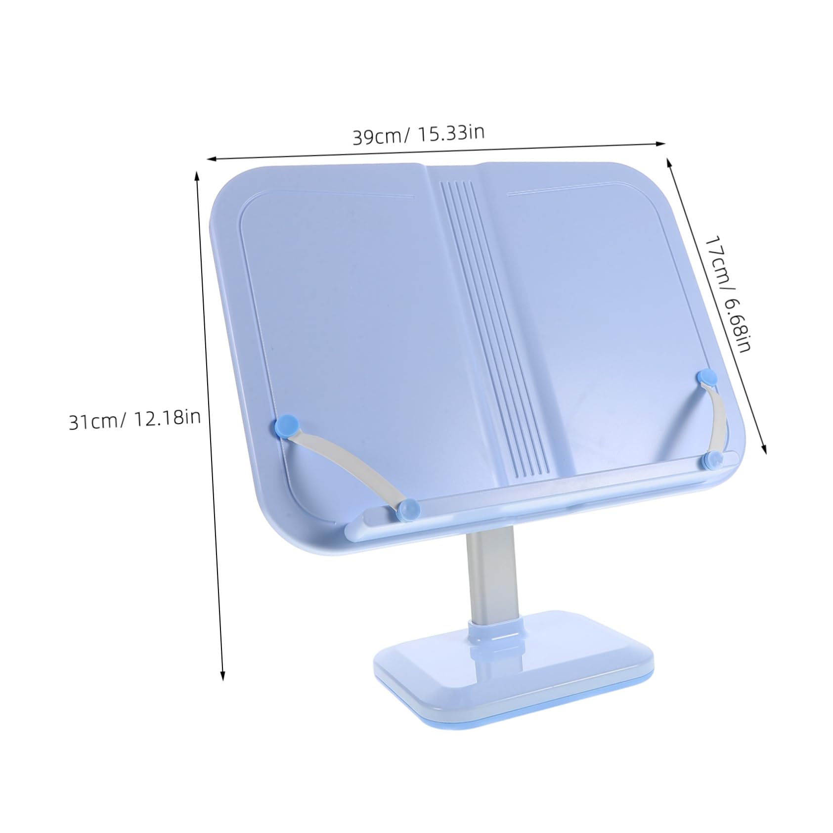 Leggio Pieghevole Regolabile Supporto per Libri con Clip Leggio da Scrivania per Lettura Supporto Portatile per Libri di Cucina e Testi