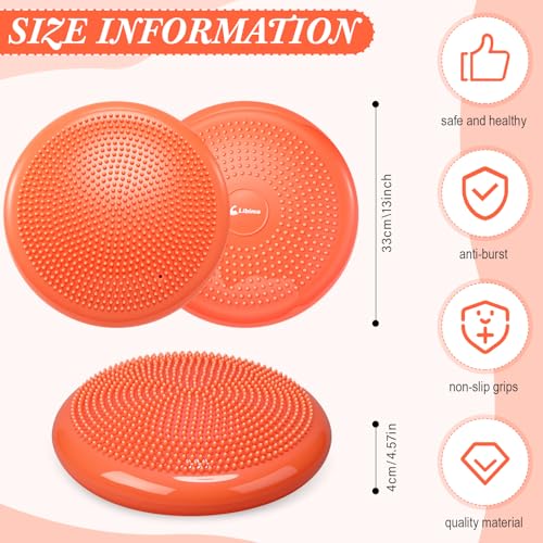 Image of Libima 4 Pcs Wiggle Seat for Kids Inflated Wobble Cushion
