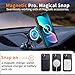Hualele Magnetic for iPhone 13 Mini Case & iPhone 12 Mini Case,Compatible with MagSafe, Military Grade Dropproof Translucent Matte Hard Back Soft Edge Slim Phone Case iPhone 13/12 Mini,Black