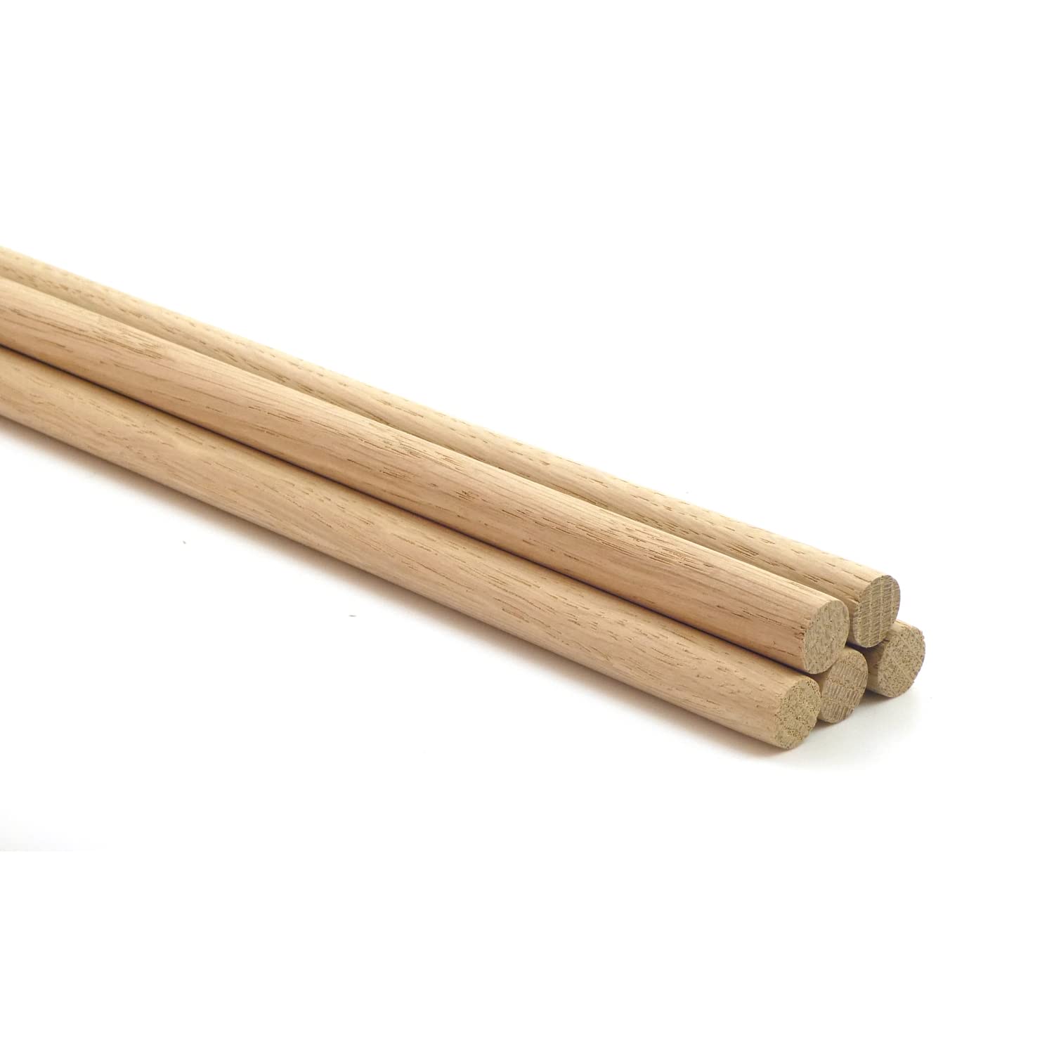 Oakcrafts European Oak Dowel - 1M Long (9.5Mm 3/8) - Pack Of 5