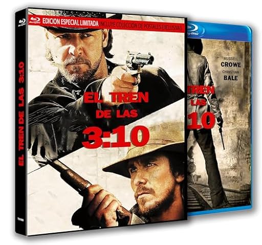 research El Tren de Las 3:10 BD 2007 3:10 to Yuma con Funda y 8 Postales [BLU_Ray] [2025] | Ya disponible en tu tienda friki favorita! En mundofriki.es!