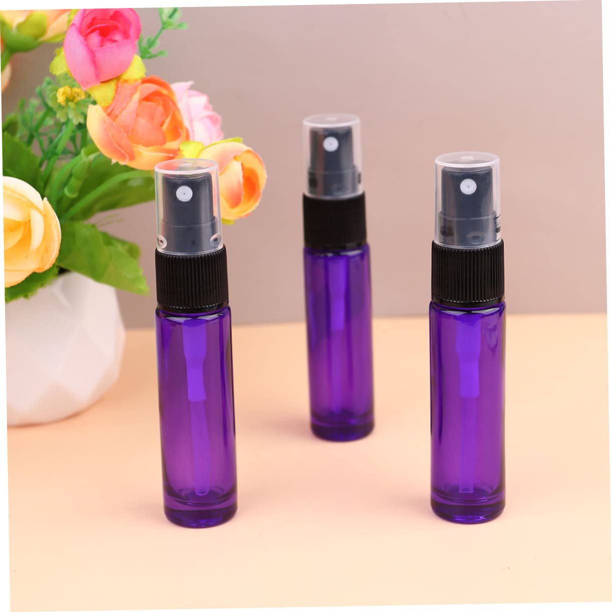 Tragbare Wiederbefüllbare Sprühflaschen 10ml 20 Stück aus Glas für Ätherische Öle und Parfüm zum Reisen und Outdoor Einsatz