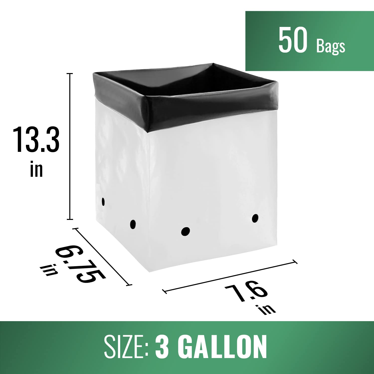 Grow1 pe grow bags black - Image 4