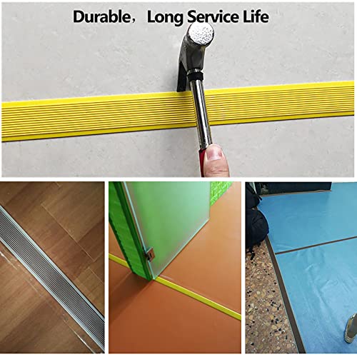 Alfombras para peldaños de escaleras con borde protector negro de 1.1m 5