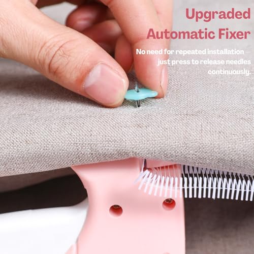 Image of TecoKart Quick Clothing Fixer Kit - Handheld Stitch Sewing Gun, Tagging & Stitching Tool for Garments, Saree Draping, and DIY Repairs - Includes 100 Glow Tags, 5 Needles & 1100 Barbed Pins