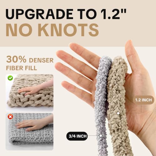 Image of HOMBYS #12 Mage Jumbo Chunky Chenille Yarn for Hand Knitting & Crocheting