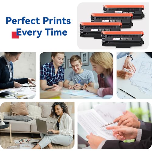 Image of TN830XL Toner Compatible for Brother Printer TN830XL TN830 Cartridge 4-Pack