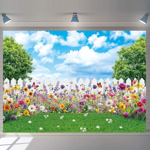 Fondo fotográfico Primavera Pascua 8x6 pies miniatura 3