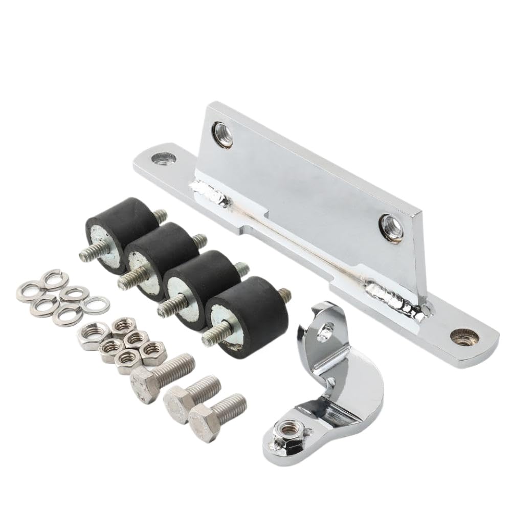 Motorcycle Horse Shoe Oil Tank Mount Kit Bracket ISO Compatible with Softail FXST 1984–1999 Heritage Softail FLST 1986–1999