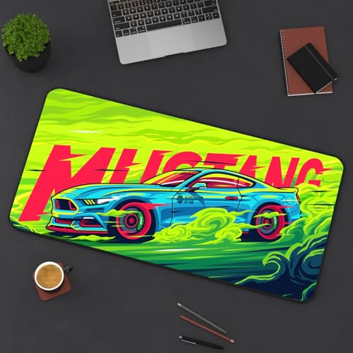 Image of Extended Gaming Mouse Pad for Desk (23x11.5 Inch) - Large Mouse Pad for Office & Home | Non-Slip Rubber Base, Smooth Surface Desk Mat for Laptop, Keyboard & Mouse (Sports Car Edition) (Print 5)