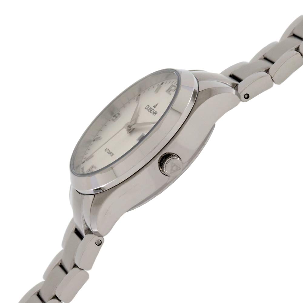 Dugena Damen Automatik Armbanduhr, Saphirglas, Edelstahlarmband, Tresor Woman Automatik, Silber, 4460913