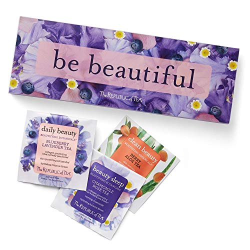 The Republic of Tea Be Beautiful Trio Sampler Set, 30 Herbal Tea ...