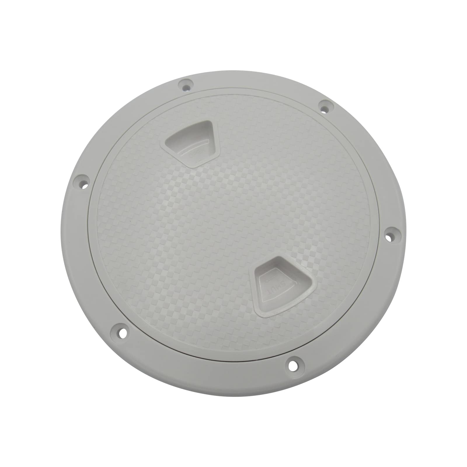 Deck Access Round Inspection Hatch 7" (178MM Boat Cover Plate White Plastic)