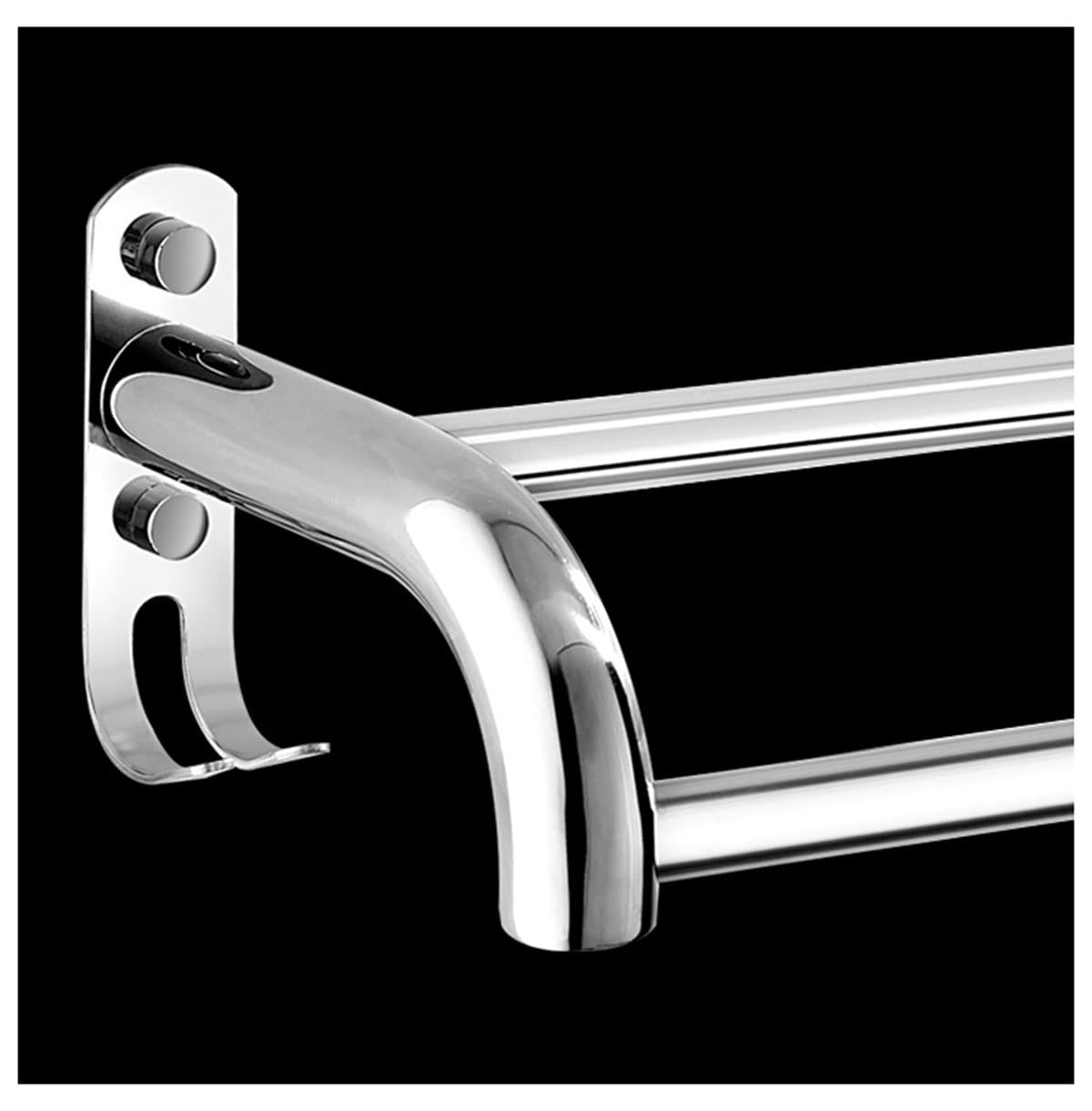 Rack de serviette mural en aluminium LWX pour une salle de bain ordonnée