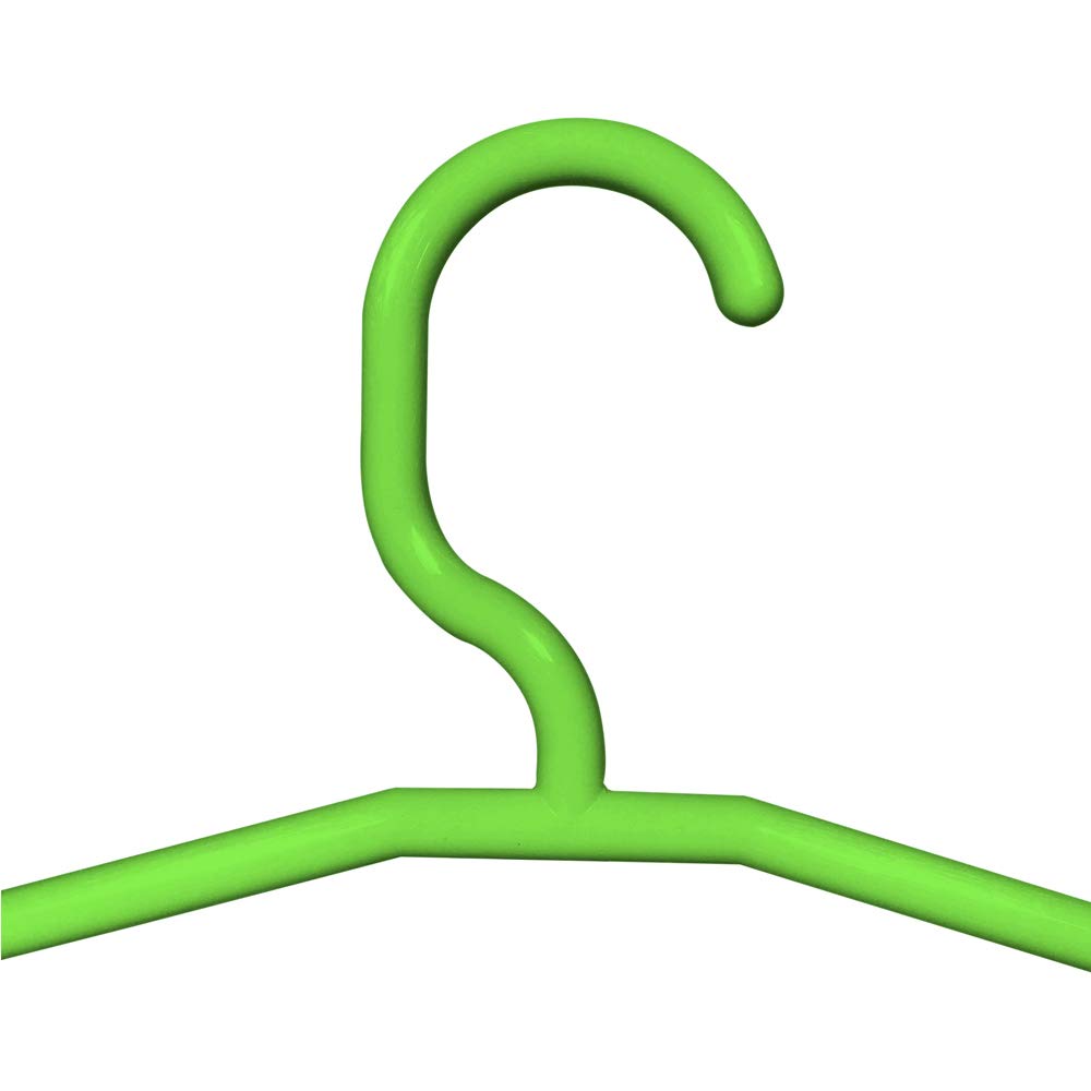 COM-FORT HOUSE Kleiderbügel aus Kunststoff, grün, Packung mit 25 und 50 Stück, Kleiderbügel aus Standard-Kunststoff, 42 cm, für Erwachsene, langlebig und dünn.