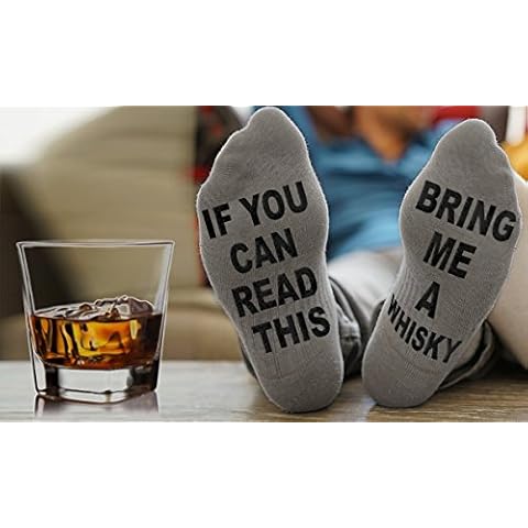 Himozoo 'If You Can Read This Bring Me A Whisky' Socks,Novelty Socks- Funny Gift For Whisky Lovers Cover