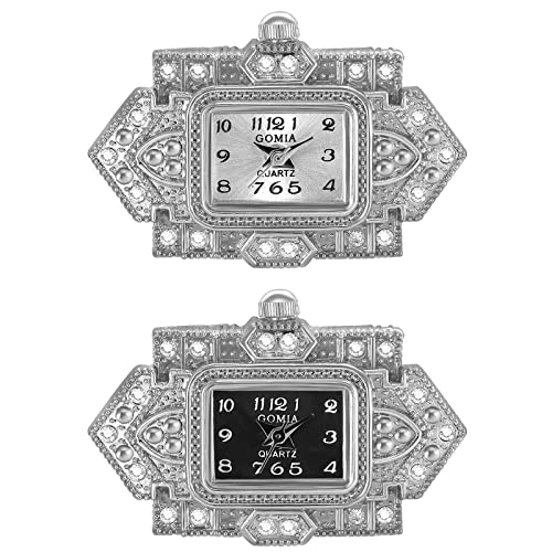 ペアリング レディース フリーサイズ 3ATM防水 スクエア 指輪 時計 リング時計 指輪ウォッチ 数字アナログ 可愛い シルバー レディース ファッションアクセサリー