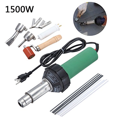 Paneltech 1500W / 1600W Professionnel Vitesse Buse air Chaud Soudure Souder Soudage Pistolet Plastique soudure Torche de soudage (1500W)