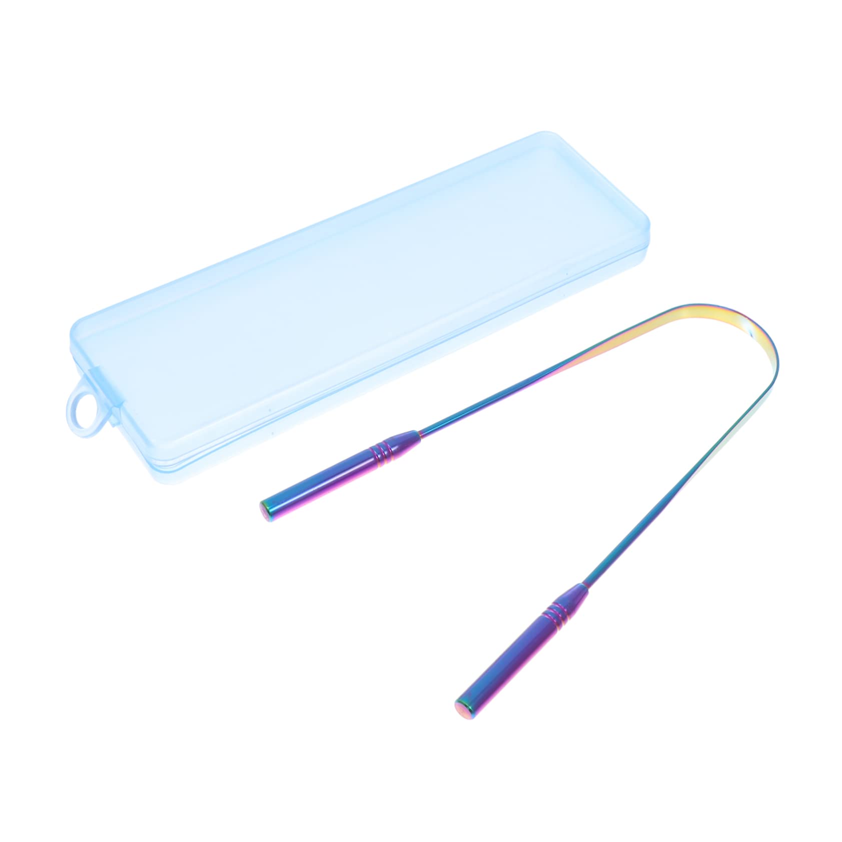 SHERCHPRY Natural Oral Care Supply Stainless Steel Tongue Coating Brush Tongue Scraper