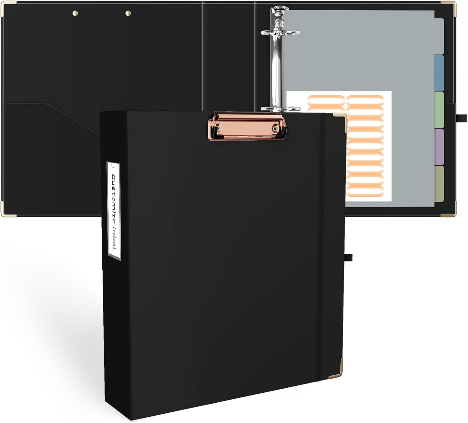 Ospelelf 3 Ring Binder 2 Inch, Cute Binder for Letter Size