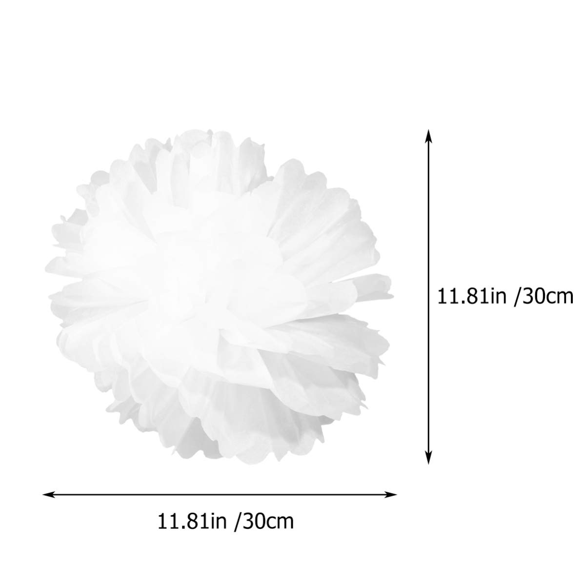 Lot De 12 Boules De Fleurs En Papier Or Rose - Décoration Mariage, Anniversaire, Fête Prénuptiale