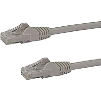 StarTech.com Cavo di rete CAT 6, Cavo Patch Ethernet RJ45 UTP Grigio da 10m antigroviglio