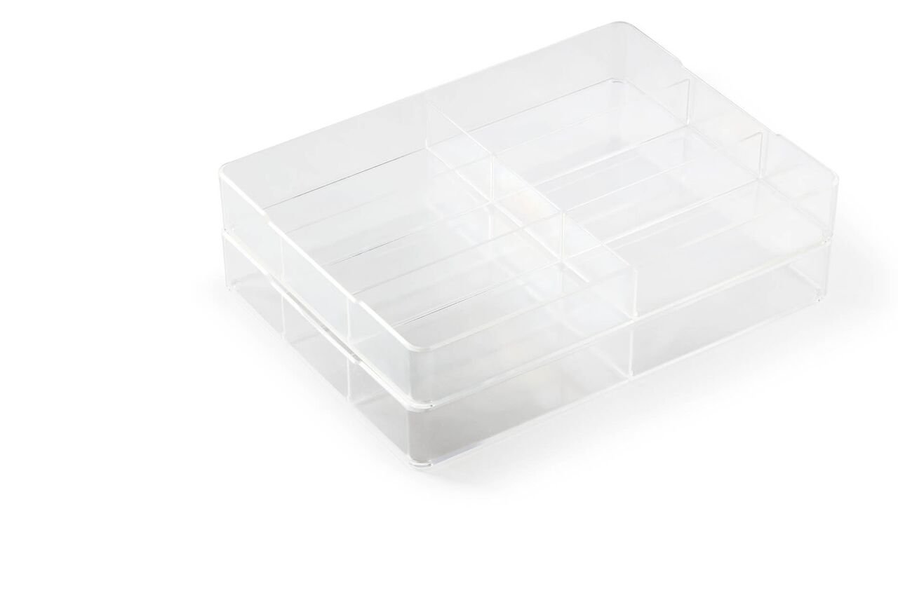 Durable 338419 Tacka z przegródkami Coffee Point Caddy, opak. 1 sztuka, przezroczysta.