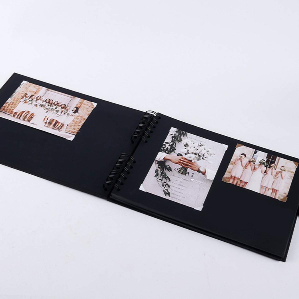 Libro de Invitados de Boda Horizontal DIY Estampado Dorado