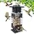 Hsmanchry Squirrel Proof Bird Feeders Outdoor Hanging Metal Feeder, 4 Ports for Wild Birds | Weather-Resistant, 2.5 LB Capacity, Ideal for Family Yards & Gardens