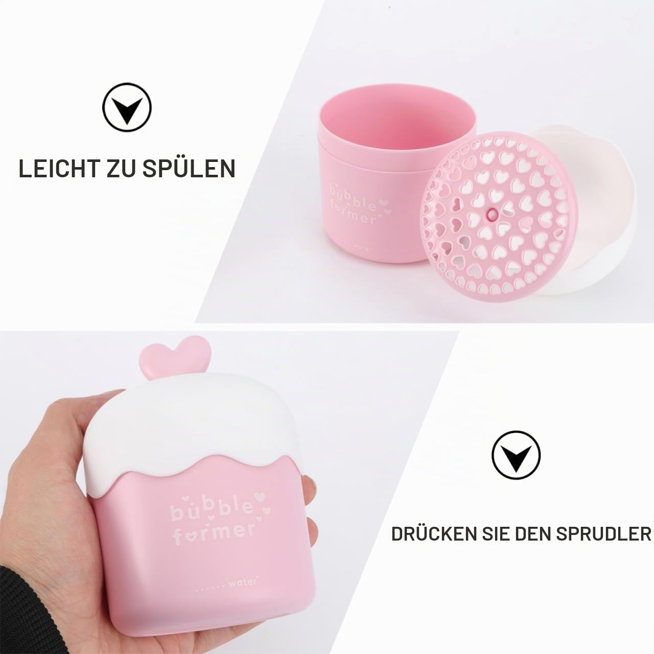 Zerodeko Tragbarer Gesichtsreiniger Schaumbecher Bubbler Foamer Device Cup Aus Pp Für Effektive Reinigung Und Reisefreundliche Anwendung Im Bad Und Haushalt