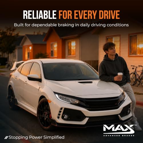 Image of Max Advanced Brakes Front & Rear Brake Kit For Honda Civic