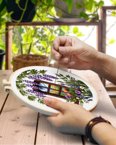 Image of TINDTOP Embroidery Kit for Adult, Embroidery DIY Starter Kit