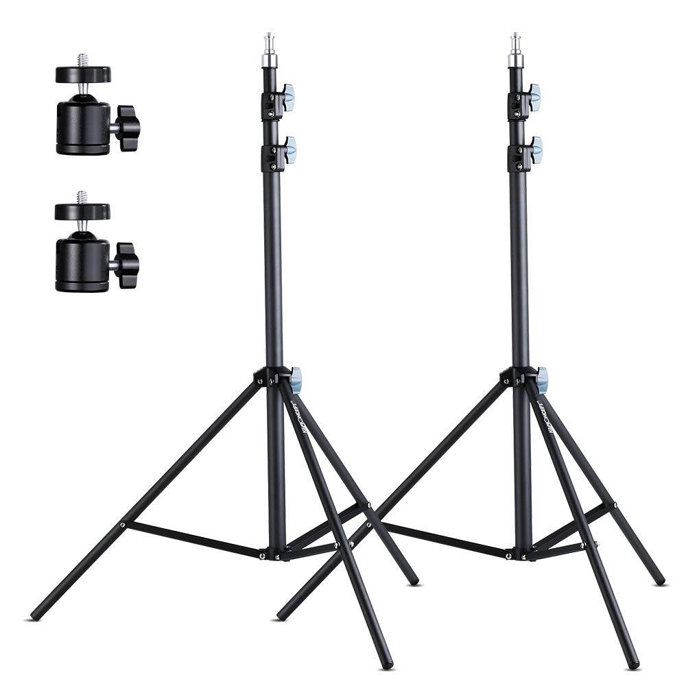 K&F Concept Slitstarkt ljusstativ (2-pack fotograferingsstativ)