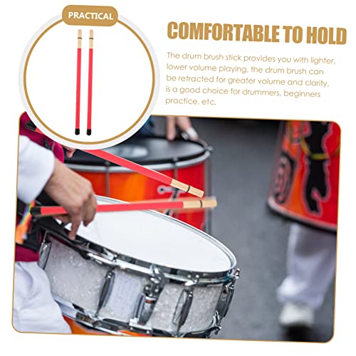 Baquetas para percusión de plástico rojo 40.5 cm miniatura 4