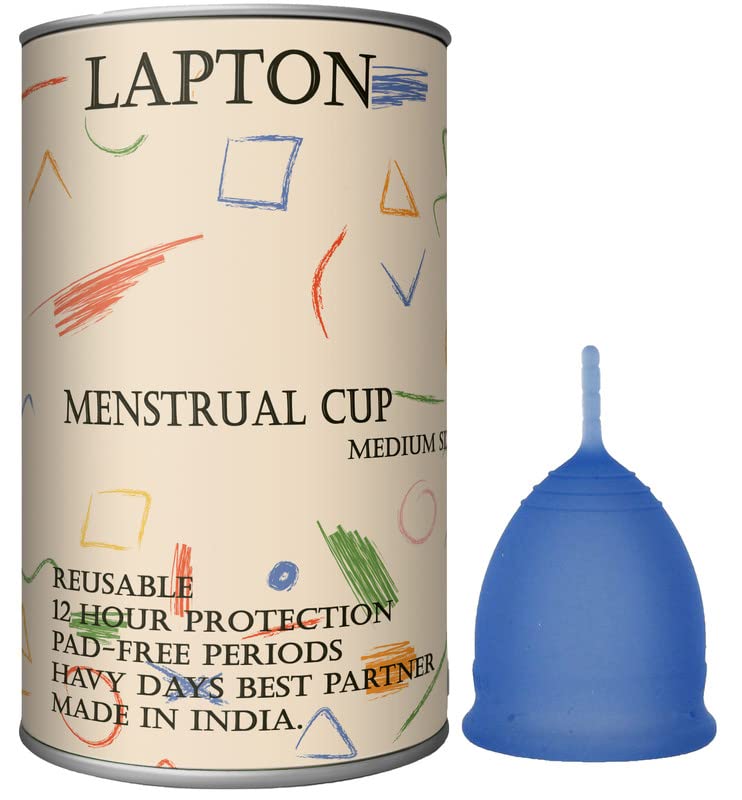 Lapton Blue Color Reusable Silicone Fabric Large Size Menstrual Cup Pack of 1 (Blue_Large_25 ML)(box-01-L_Blue_P1) (B0BYDQCVWX) Amazon Price History, Amazon Price Tracker