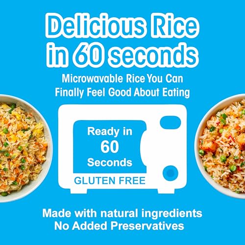 Reganic Organic Basmati Rice, Cloves & Cardamom Infused, Microwaveable, Ready in 60 Seconds, Pack of 6, Halal & Kosher Certified