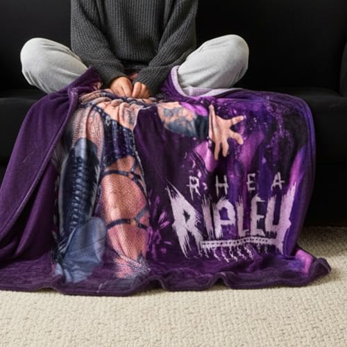 Image of WWE Rhea Ripley Main Event Champions Bedding Super Soft Throw Blanket, 46 in x 60 in, (Official Licensed Product) By Franco Collectibles