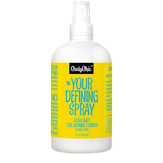 Your Defining Spray - Lightweight Styling Aid for Defined, Moisturized, & Frizz-Free Curls with Flexible Hold - Ideal for Coiling, Twisting, & Freestyles - Sulfates & Paraben-free Formula